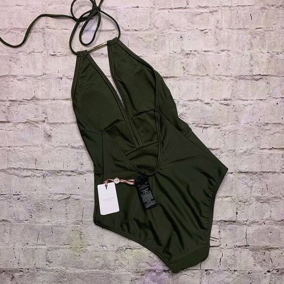 Ted Baker Pikaa Halter Top Swimsuit - Picture 4 of 7